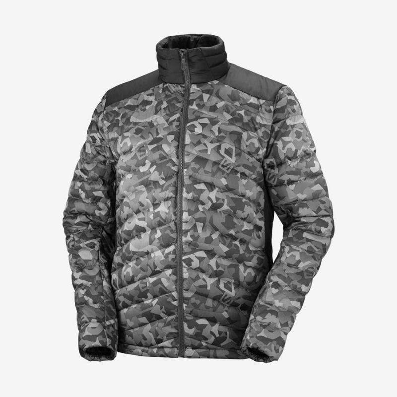 Camperas Salomon ESSENTIAL XWARM DOWN INSULATED Hombre Blancas Negras | UY 3311GSO