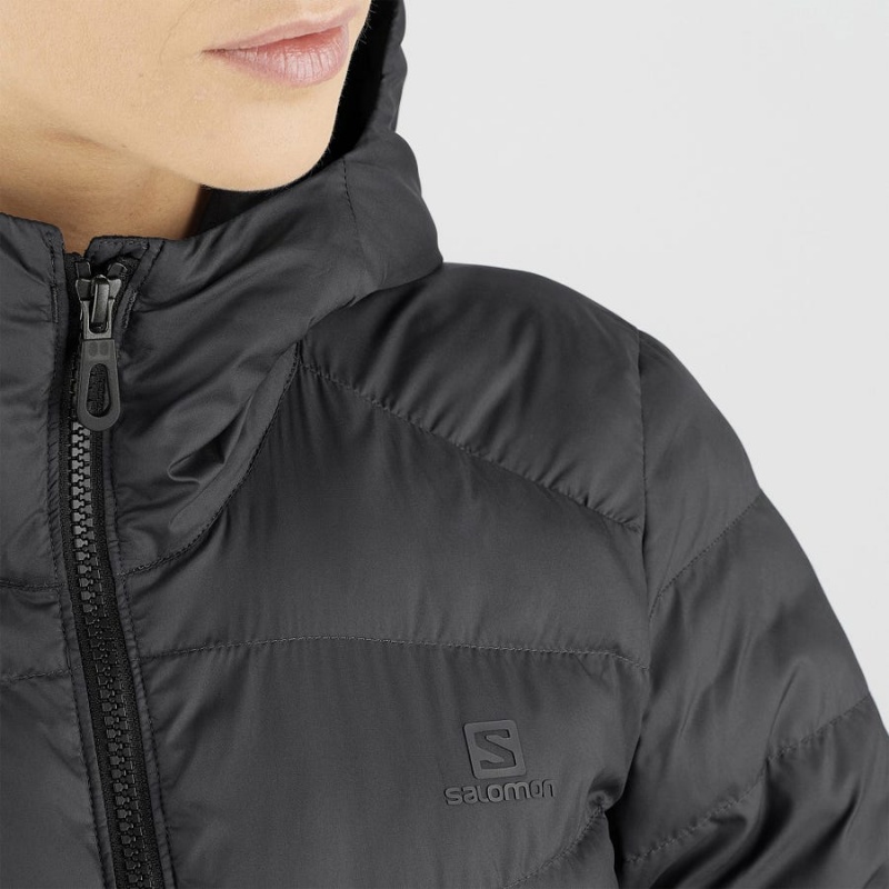 Camperas Salomon ESSENTIAL XWARM LONG INSULATED Mujer Negras | UY 2459DFM