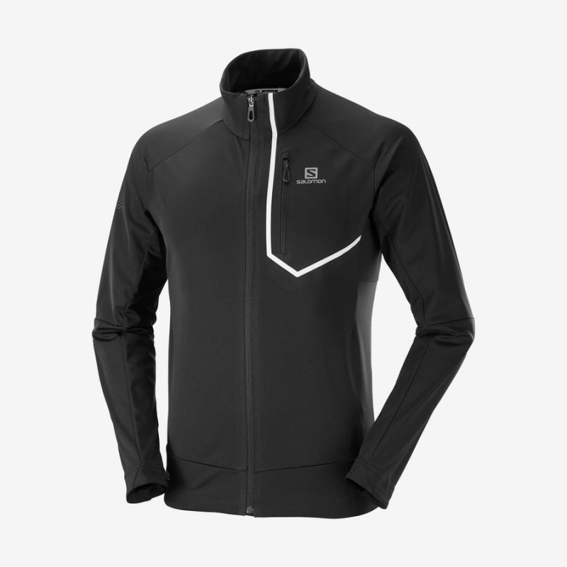 Camperas Salomon GORE-TEX INFINIUM™ WINDSTOPPER® PRO Hombre Negras | UY 3261JPQ