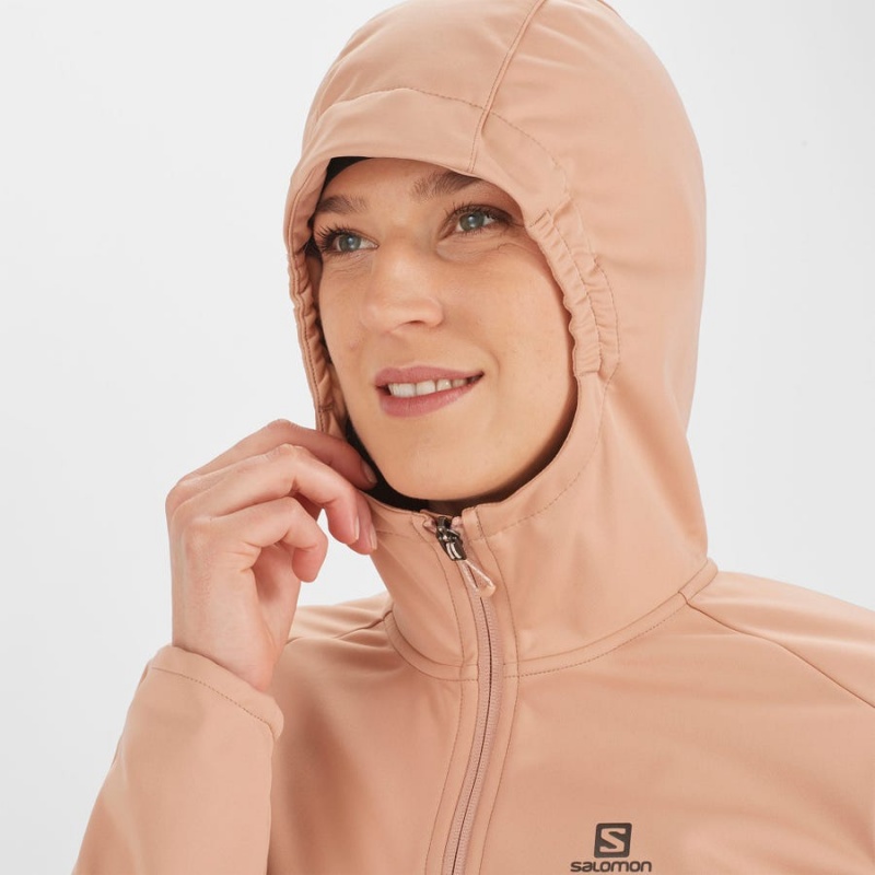 Camperas Salomon GORE TEX INFINIUM™ WINDSTOPPER® Mujer Rosas | UY 2436JPQ