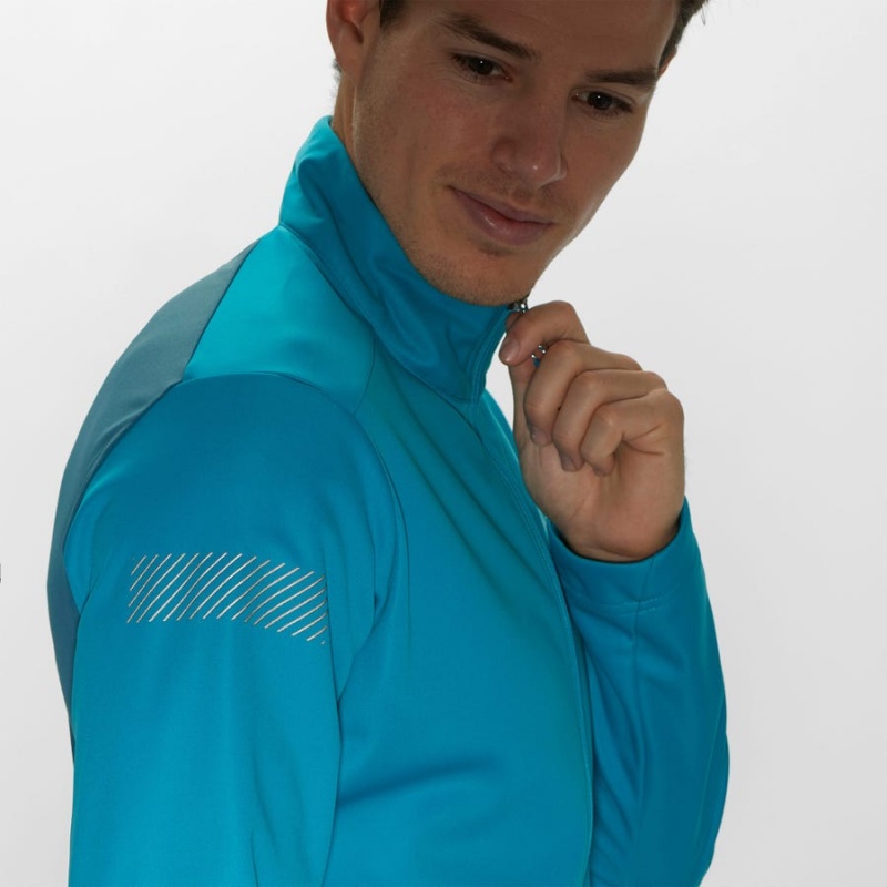 Camperas Salomon GORE TEX INFINIUM™ WINDSTOPPER® Hombre Azules | UY 3252MQZ