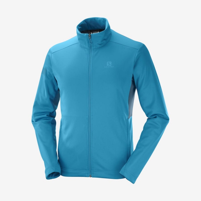 Camperas Salomon GORE TEX INFINIUM™ WINDSTOPPER® Hombre Azules | UY 3252MQZ