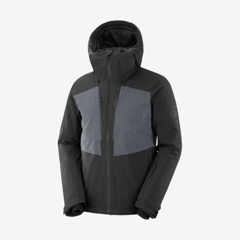 Camperas Salomon HIGHLAND INSULATED Hombre Negras | UY 3298ZUT