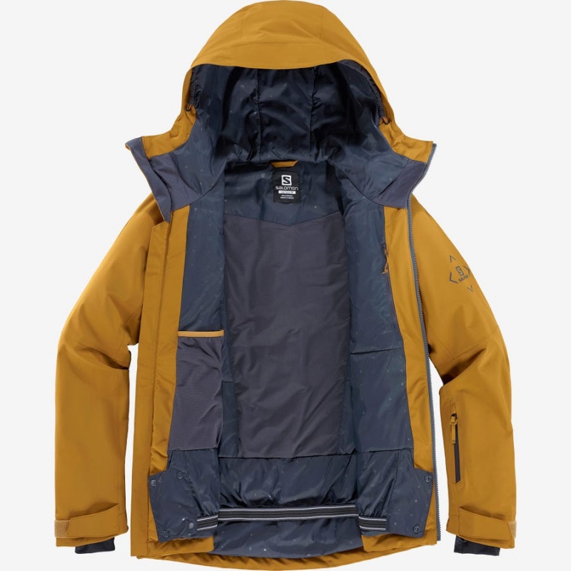 Camperas Salomon HIGHLAND INSULATED Hombre Amarillo | UY 3296KOR