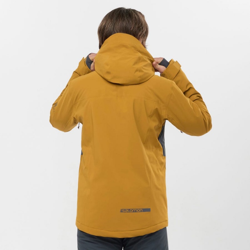 Camperas Salomon HIGHLAND INSULATED Hombre Amarillo | UY 3296KOR