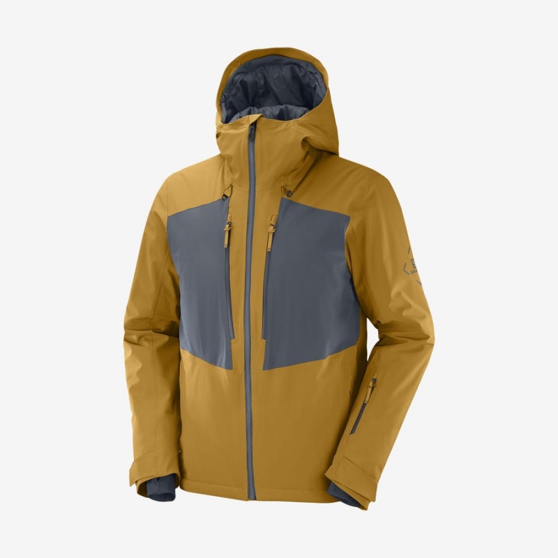 Camperas Salomon HIGHLAND INSULATED Hombre Amarillo | UY 3296KOR