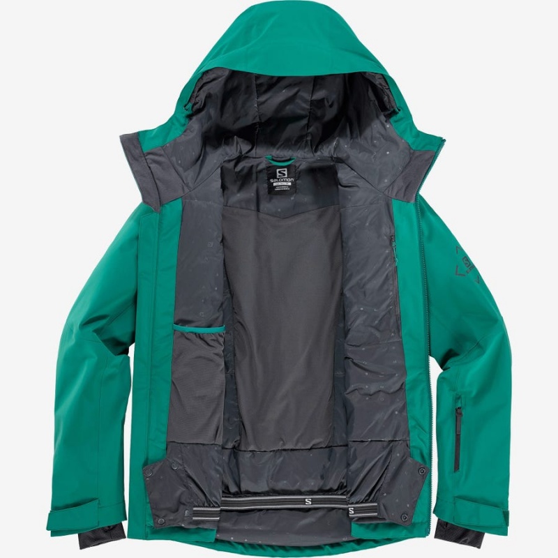 Camperas Salomon HIGHLAND INSULATED Hombre Verde | UY 3295JPQ