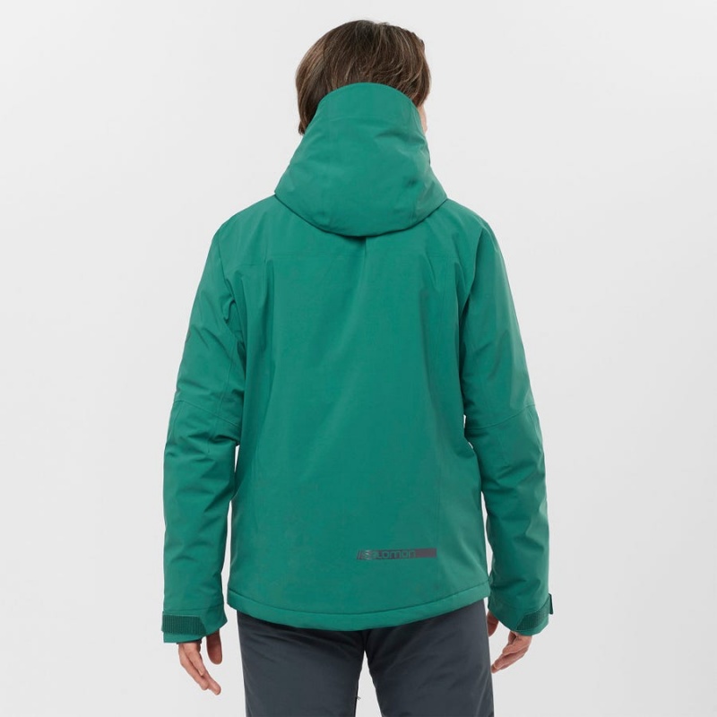 Camperas Salomon HIGHLAND INSULATED Hombre Verde | UY 3295JPQ