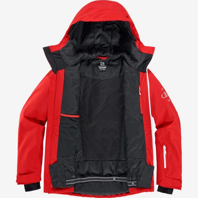 Camperas Salomon HIGHLAND INSULATED Hombre Rojas | UY 3294HAP