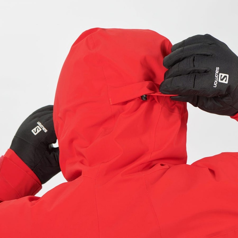 Camperas Salomon HIGHLAND INSULATED Hombre Rojas | UY 3294HAP