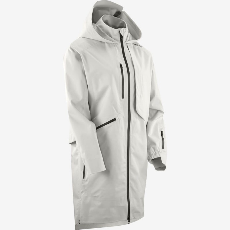 Camperas Salomon OUTLIFE WP COMMUTER PARKA W WATERPROOF Mujer Blancas | UY 2495BEX