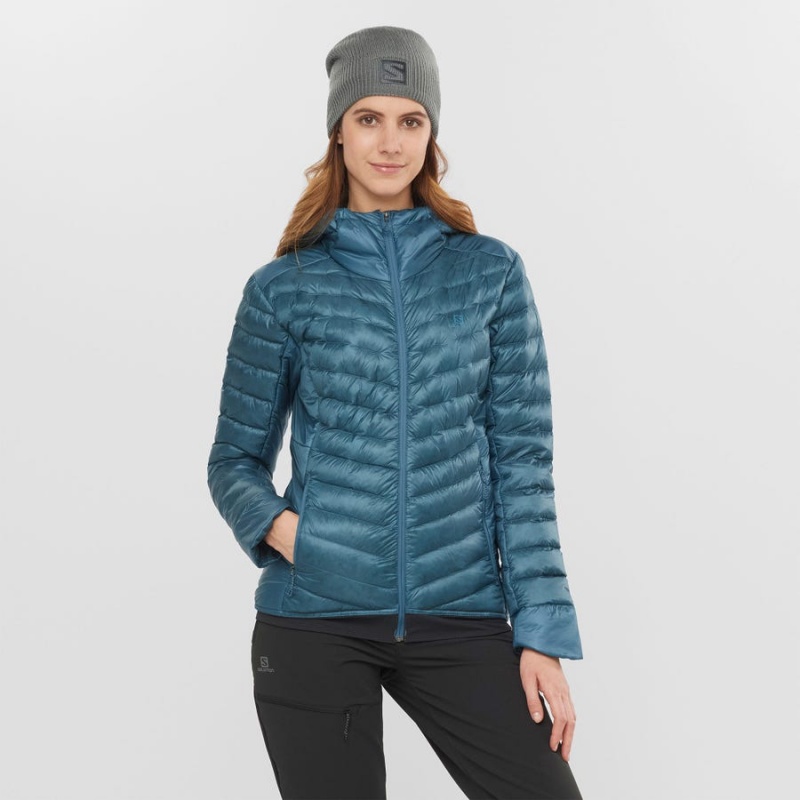 Camperas Salomon OUTLINE DOWN INSULATED Mujer Azules | UY 2457AHK