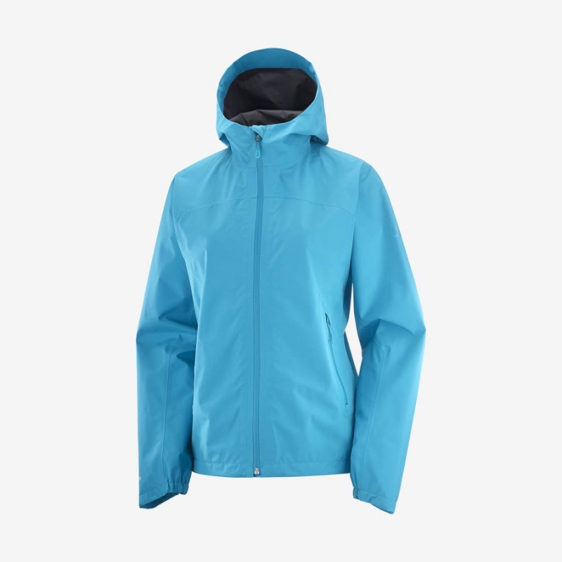 Camperas Salomon OUTLINE GORE-TEX WATERPROOF 2.5L Mujer Azules | UY 2489KOR