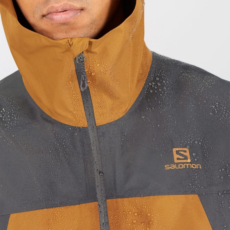 Camperas Salomon OUTLINE GORE-TEX WATERPROOF 2.5 LAYERS Hombre Amarillo | UY 3284UZG