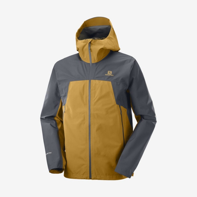 Camperas Salomon OUTLINE GORE-TEX WATERPROOF 2.5 LAYERS Hombre Amarillo | UY 3284UZG