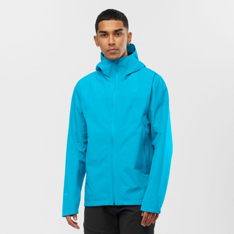 Camperas Salomon OUTLINE GORE-TEX WATERPROOF 2.5 LAYERS Hombre Azules | UY 3283YXF