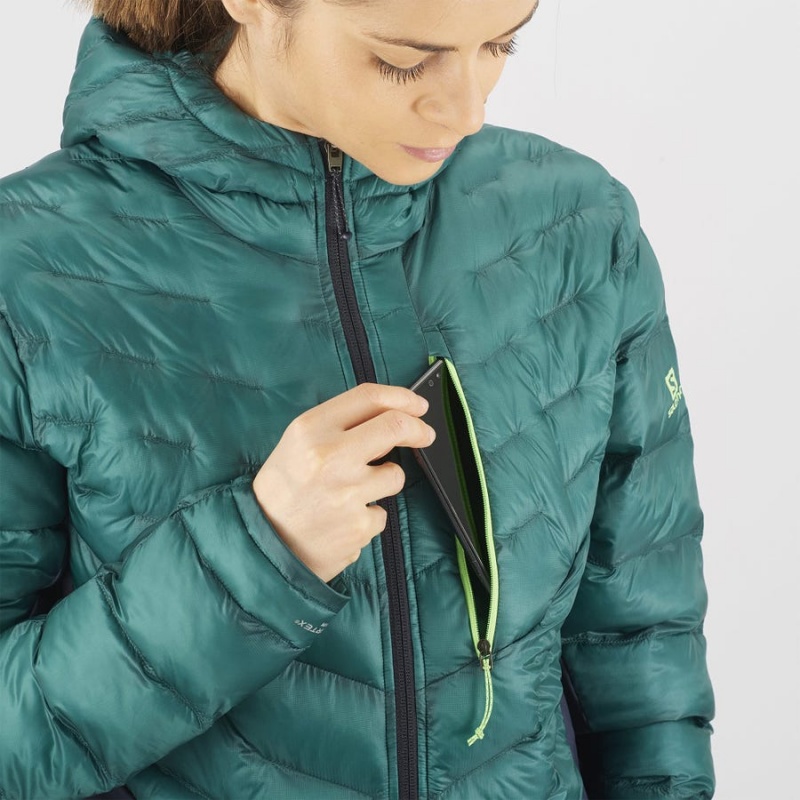 Camperas Salomon OUTPEAK PRIMALOFT INSULATED Mujer Verde | UY 2443BEX