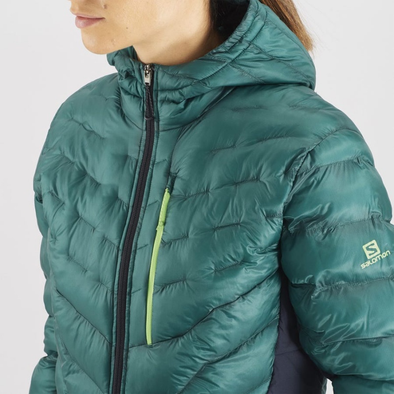 Camperas Salomon OUTPEAK PRIMALOFT INSULATED Mujer Verde | UY 2443BEX