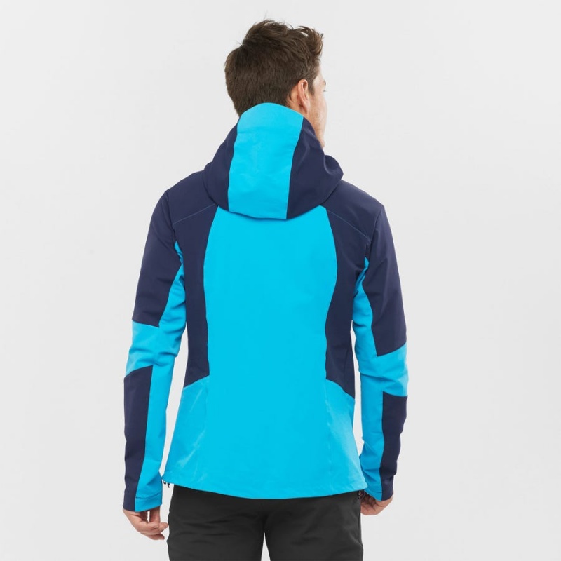 Camperas Salomon OUTPEAK SOFTSHELL Hombre Azules | UY 3257DFM