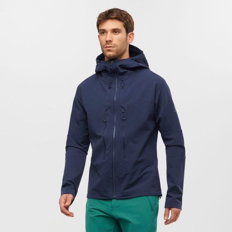 Camperas Salomon OUTPEAK SOFTSHELL Hombre Azul Marino | UY 3256SGL