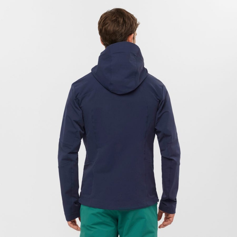 Camperas Salomon OUTPEAK SOFTSHELL Hombre Azul Marino | UY 3256SGL