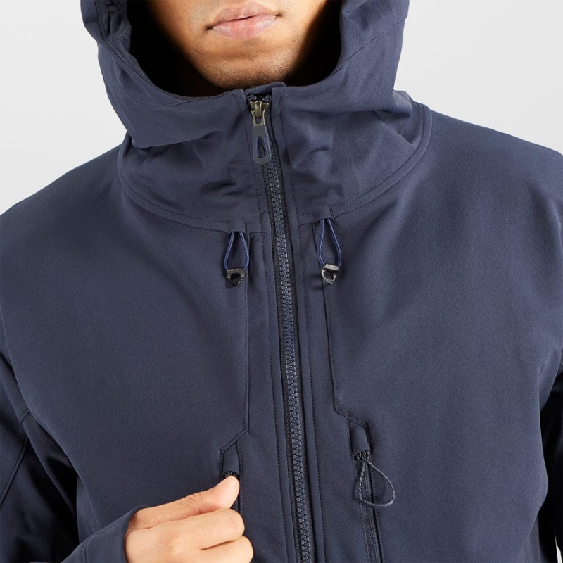 Camperas Salomon OUTPEAK SOFTSHELL Hombre Azul Marino | UY 3256SGL