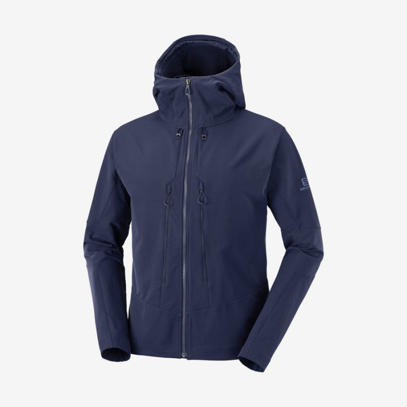 Camperas Salomon OUTPEAK SOFTSHELL Hombre Azul Marino | UY 3256SGL