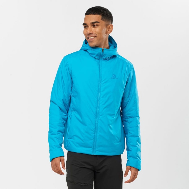 Camperas Salomon OUTRACK INSULATED Hombre Azules | UY 3320JPQ