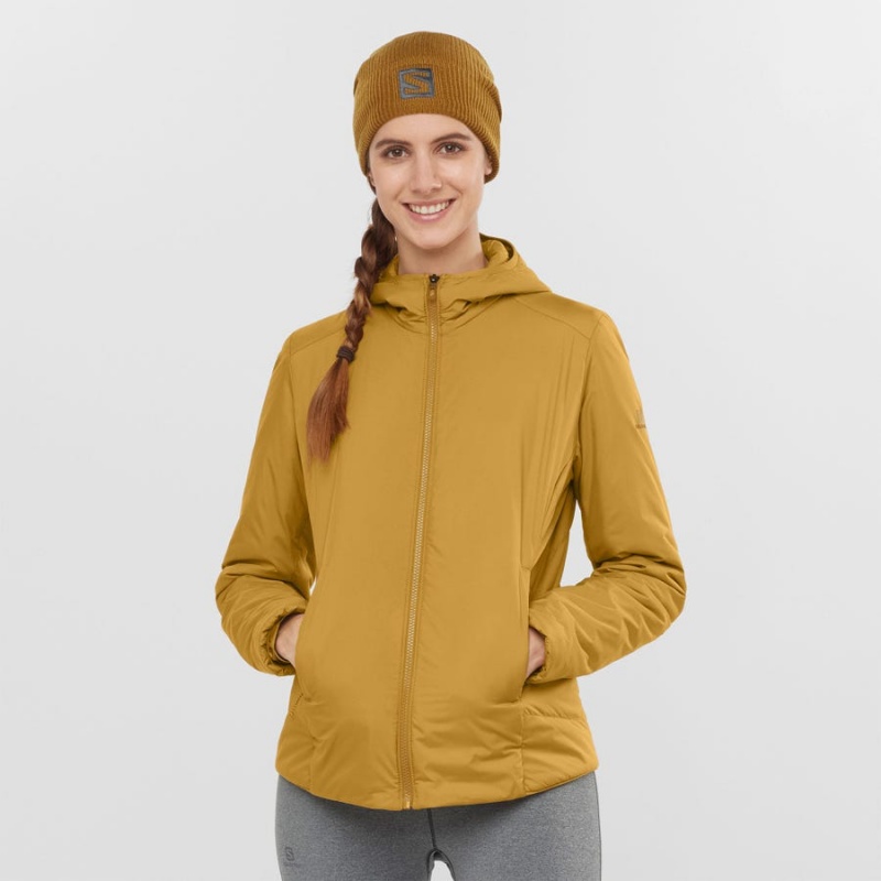 Camperas Salomon OUTRACK INSULATED Mujer Amarillo | UY 2454OKI