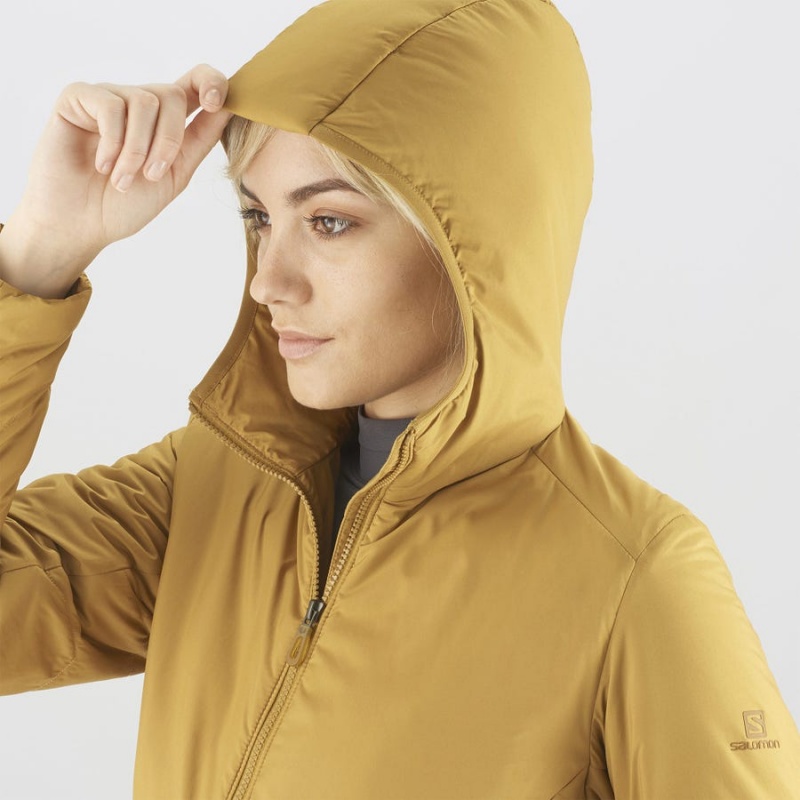 Camperas Salomon OUTRACK INSULATED Mujer Amarillo | UY 2454OKI