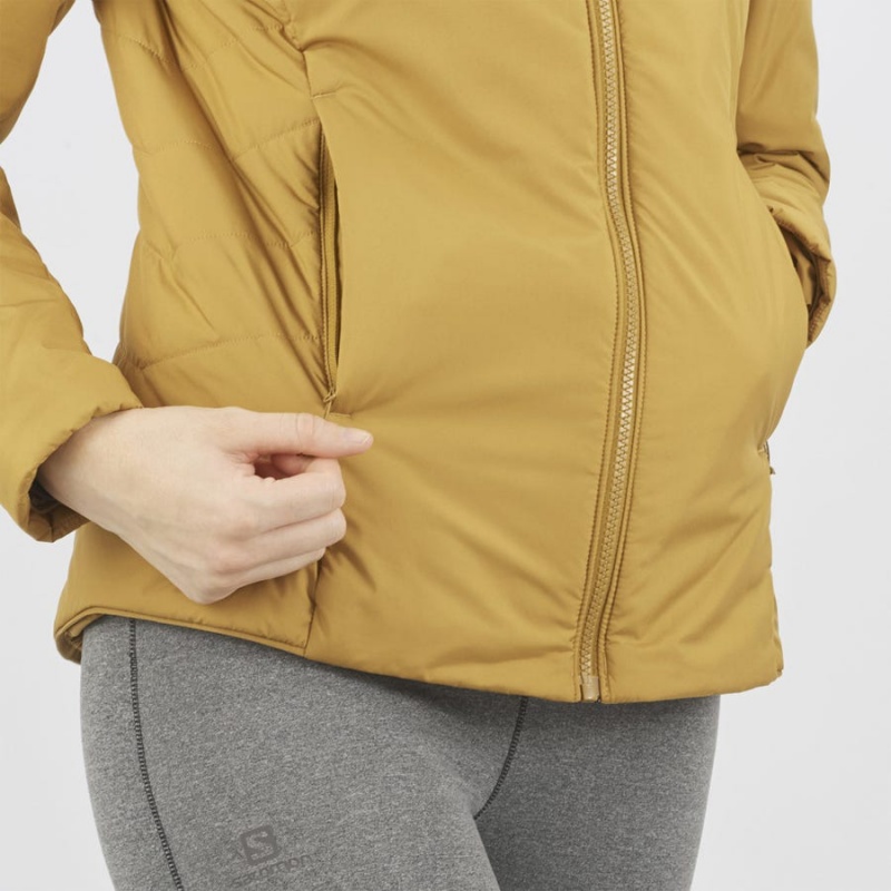 Camperas Salomon OUTRACK INSULATED Mujer Amarillo | UY 2454OKI