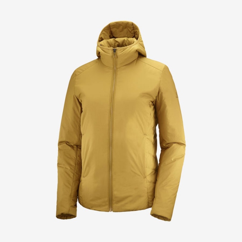 Camperas Salomon OUTRACK INSULATED Mujer Amarillo | UY 2454OKI