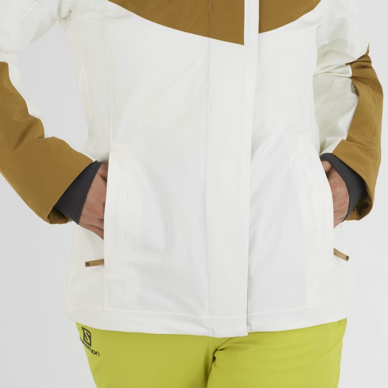 Camperas Salomon SPEED INSULATED Mujer Blancas | UY 2437KOR