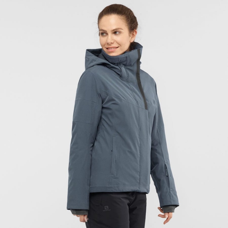 Camperas Salomon SPEED INSULATED Mujer Plateadas | UY 2442VRW