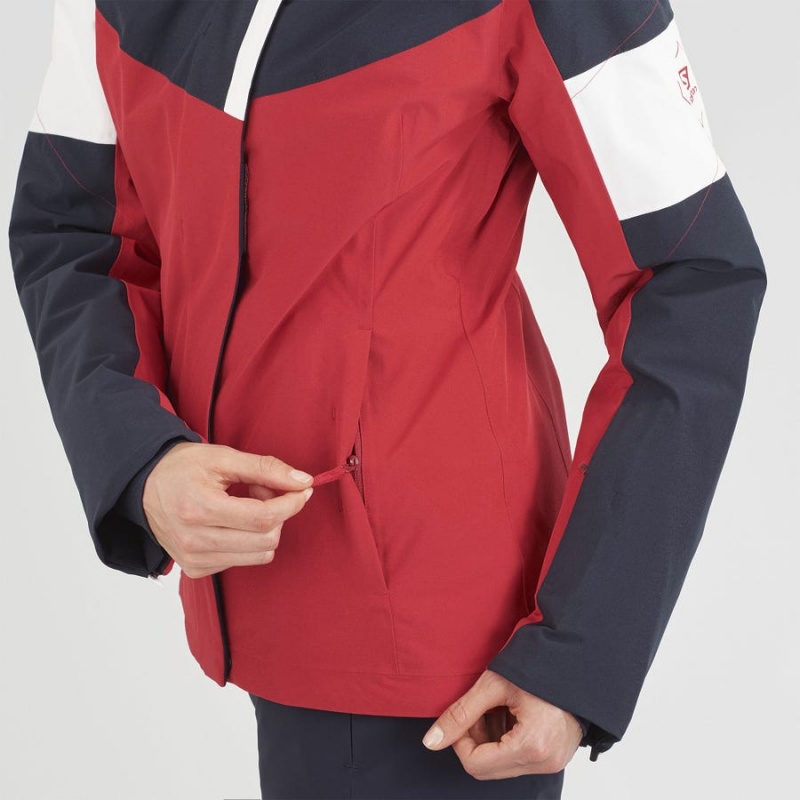 Camperas Salomon SPEED INSULATED Mujer Rojas | UY 2439ZUT