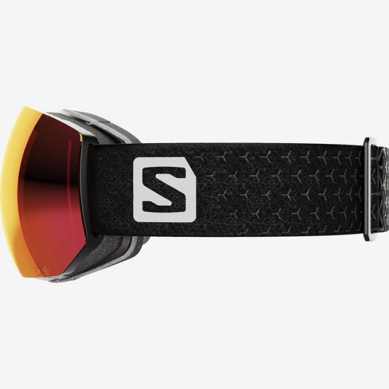 Gafas De Protección Salomon RADIUM PRO SIGMA Hombre Negras Blancas | UY 2894FDN