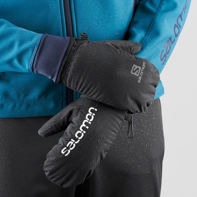 Guantes Salomon CROSS WINTER TRAINING Hombre Negras | UY 2929GSO