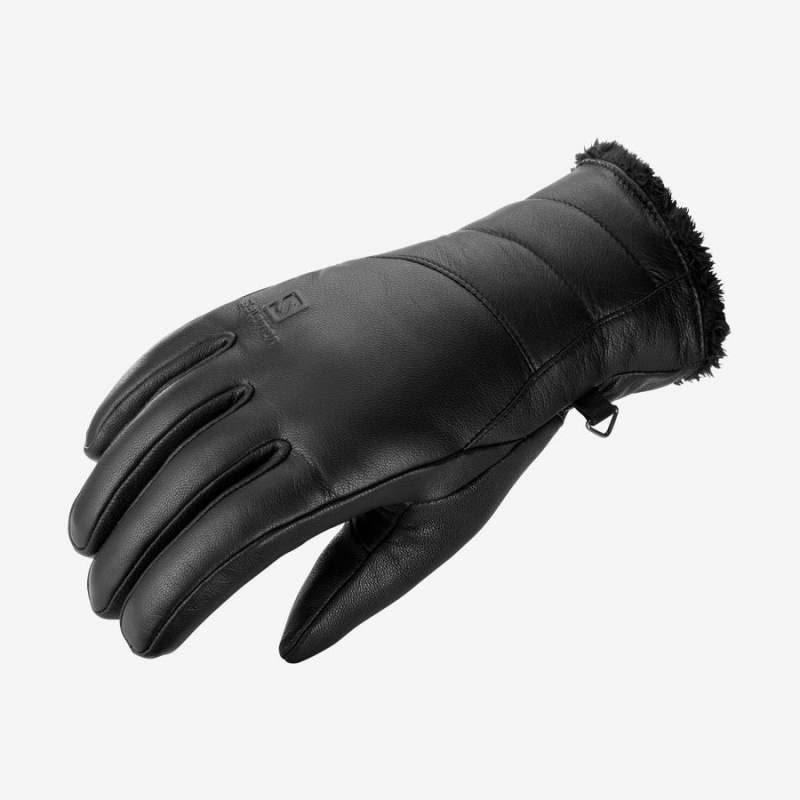 Guantes Salomon NATIVE Mujer Negras | UY 2096DFM