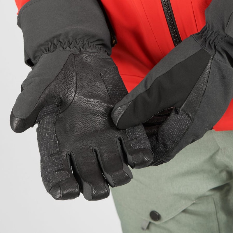 Guantes Salomon QST GORE-TEX Hombre Negras | UY 2926SGL