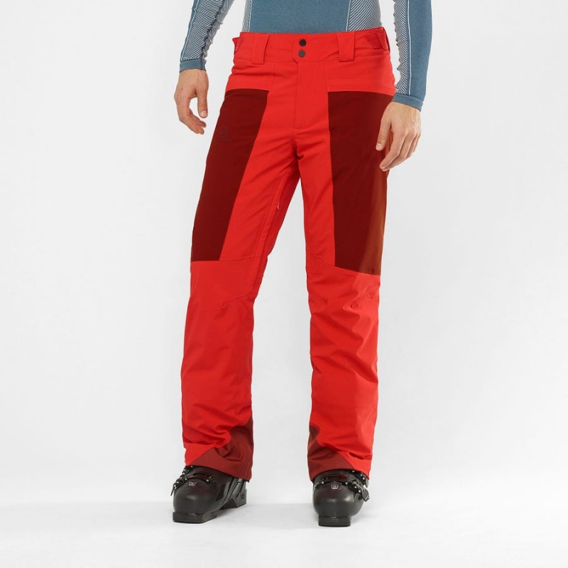 Pantalon Esquí Salomon BRILLIANT Hombre Rojas | UY 3140KOR