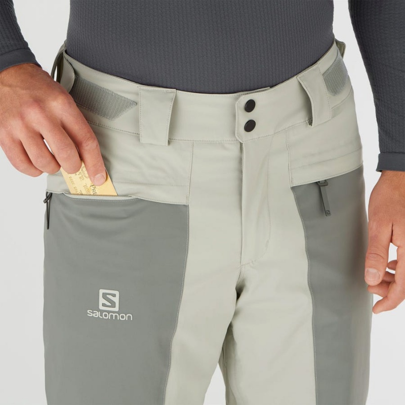 Pantalon Esquí Salomon BRILLIANT Hombre Verde Oliva | UY 3138HAP