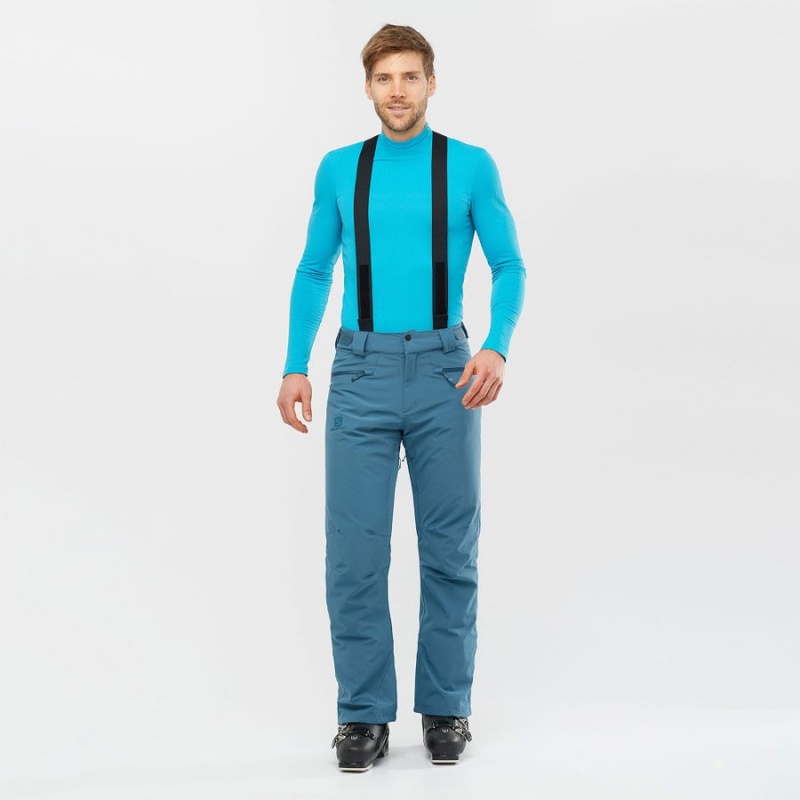 Pantalon Esquí Salomon EDGE Hombre Azules | UY 3144CTV