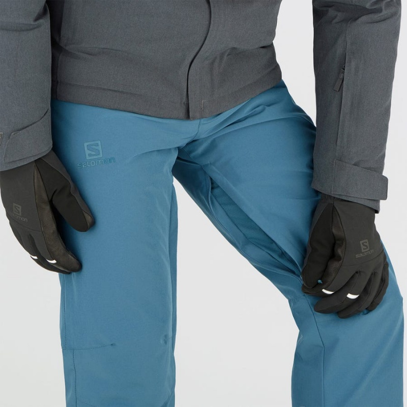 Pantalon Esquí Salomon EDGE Hombre Azules | UY 3144CTV