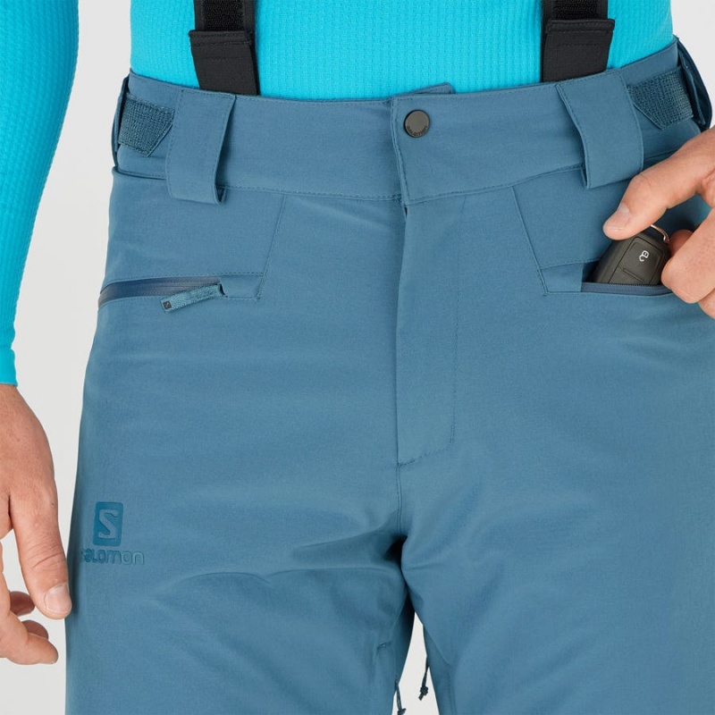 Pantalon Esquí Salomon EDGE Hombre Azules | UY 3144CTV