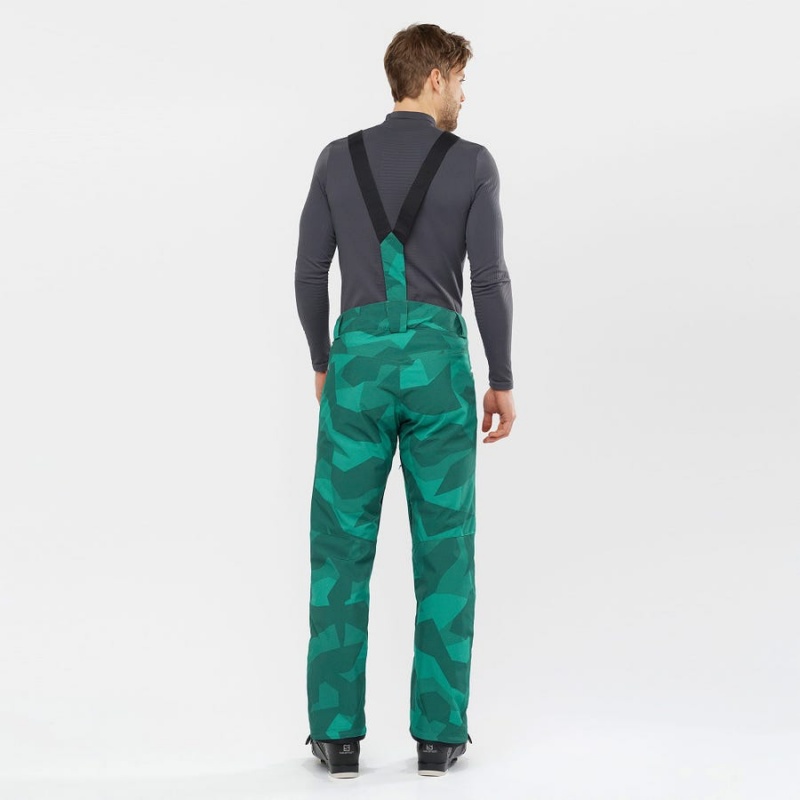 Pantalon Esquí Salomon EDGE Hombre Verde | UY 3143XYU