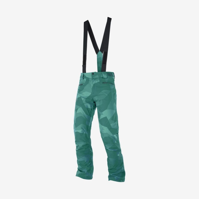 Pantalon Esquí Salomon EDGE Hombre Verde | UY 3143XYU