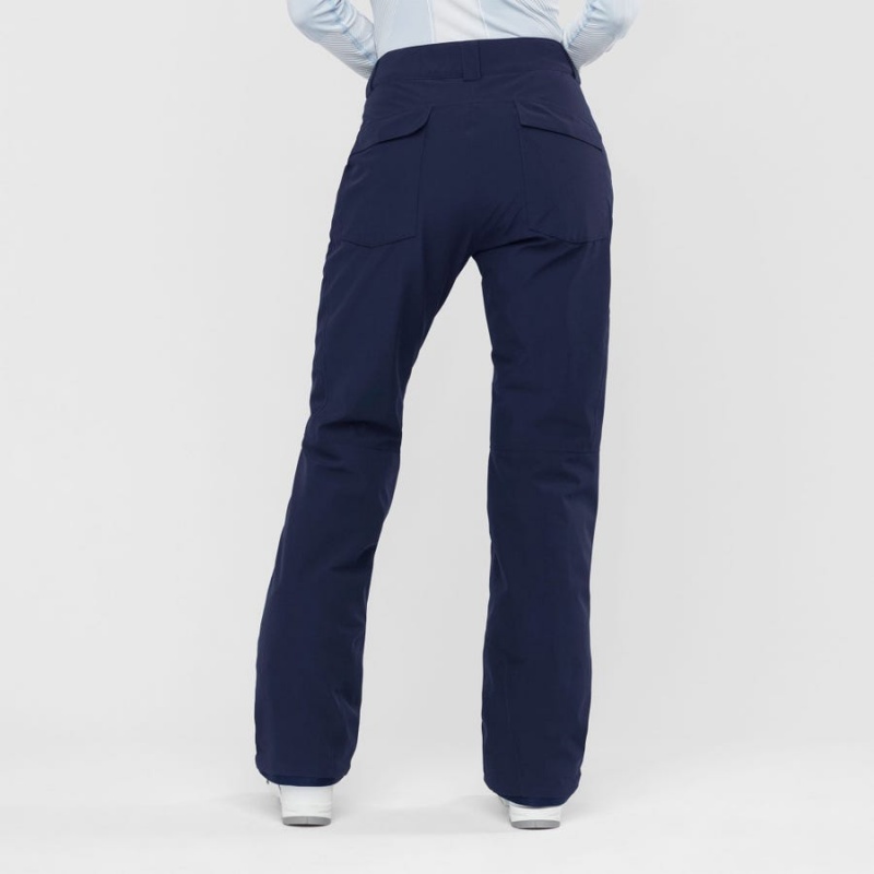 Pantalon Esquí Salomon EDGE Mujer Azules | UY 2330ILH