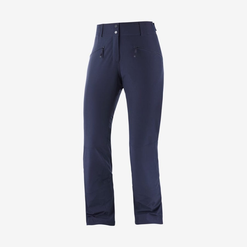 Pantalon Esquí Salomon EDGE Mujer Azules | UY 2330ILH