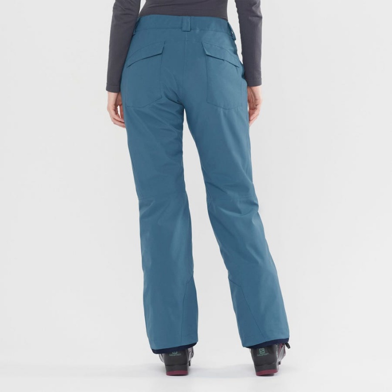 Pantalon Esquí Salomon EDGE Mujer Turquesa | UY 2327TCE