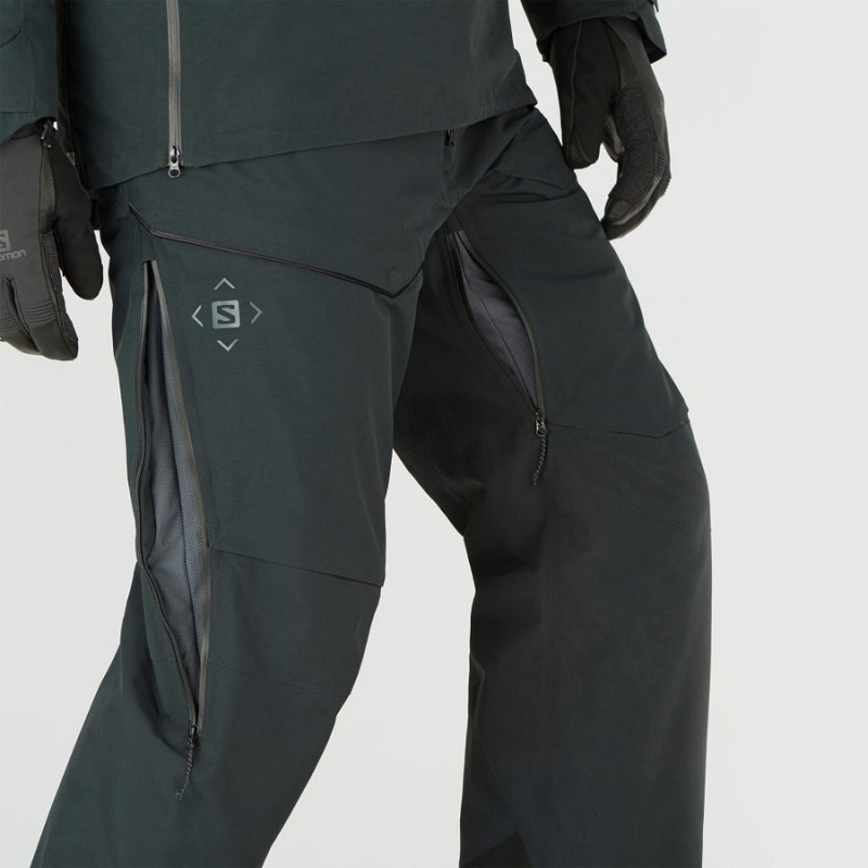 Pantalon Esquí Salomon GRAVITY GORE-TEX Hombre Negras | UY 3125RVD